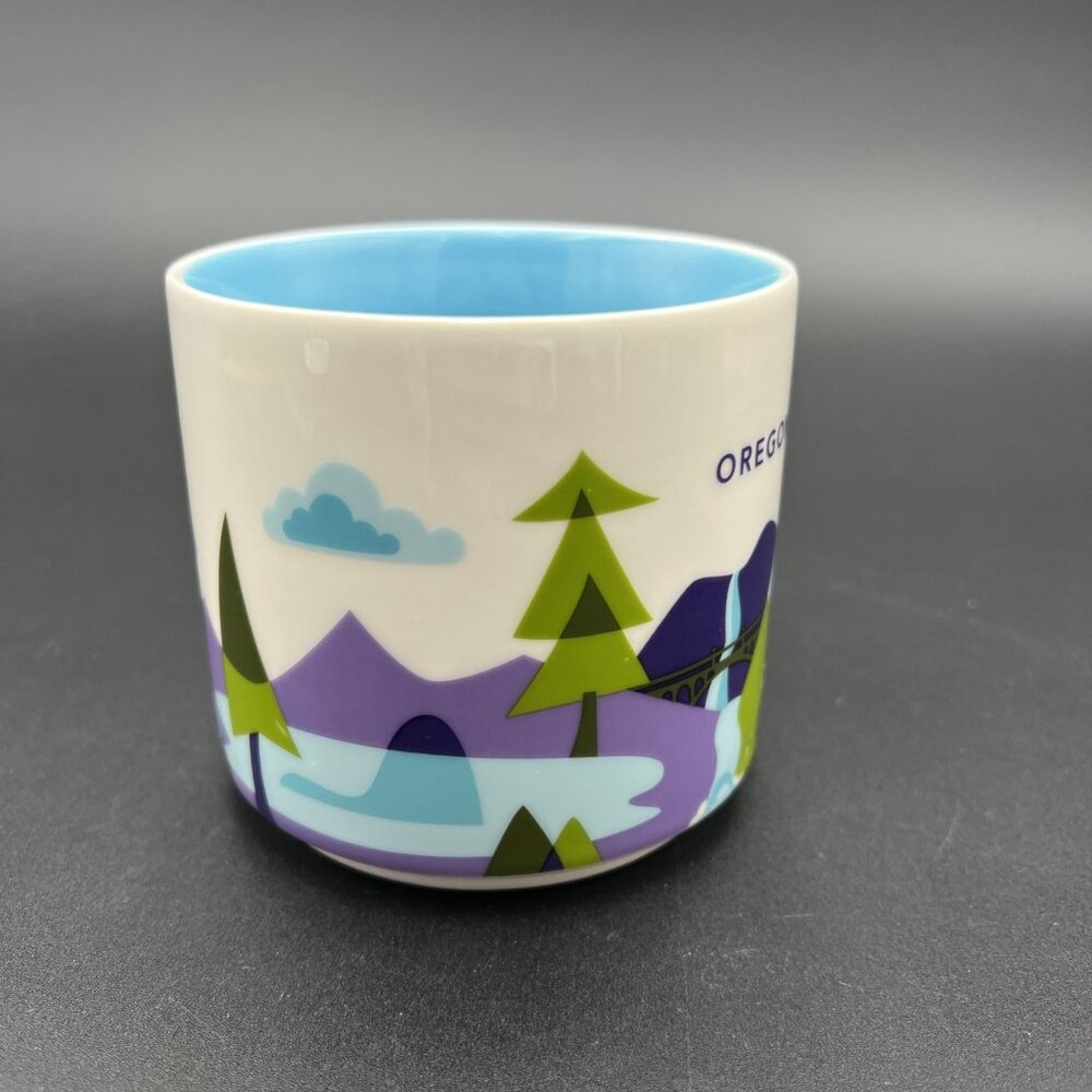 Starbucks Oregon You Are Here Coffee Mug Collector Series City 2017 14 oz - Picture 8 of 11